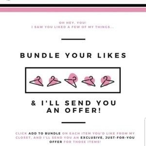 Bundle your items and I'll send you an offer!!!!